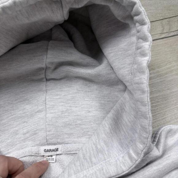 Garage Hoodie Oversized Womens XS Light Gray Michigan 1994 Embroidered Logo Y2K - Picture 5 of 7